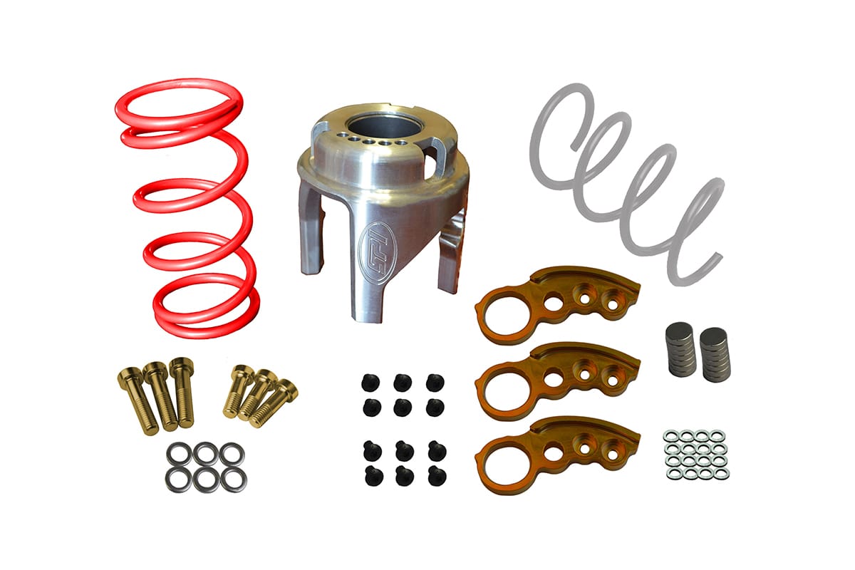 Ski-Doo 850/850R Factory Turbo 154-175" Track 0-3000ft Clutch Kit "Backcountry Boondocking" Settings for both 165-185hp models (includes adjustable p-drive weights)