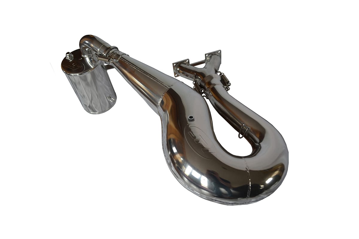 Ski-doo 800 E-TEC complete exhaust package. (MXZ and Renegade) Includes part numbers 134-162, 134-113, 134-160 - No heat temp sensor on pipe)