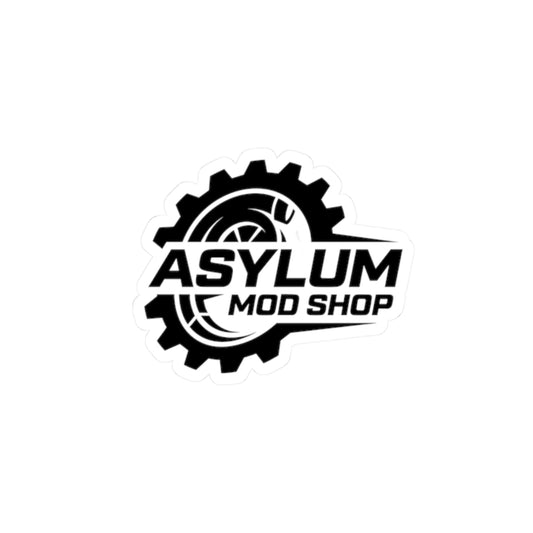 Asylum Mod Shop Gear Sticker