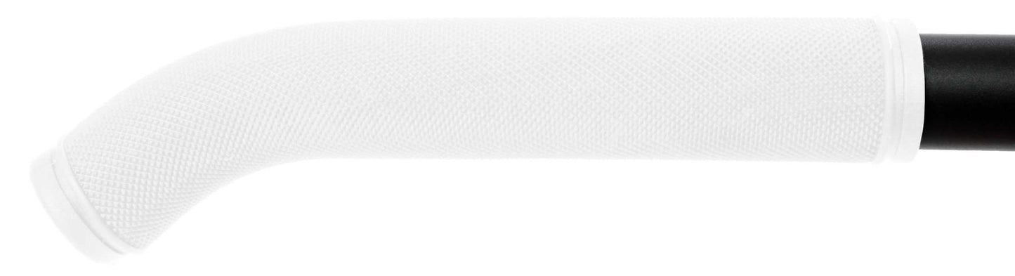 7" RUBBER GRIP - BLACK / PR - White