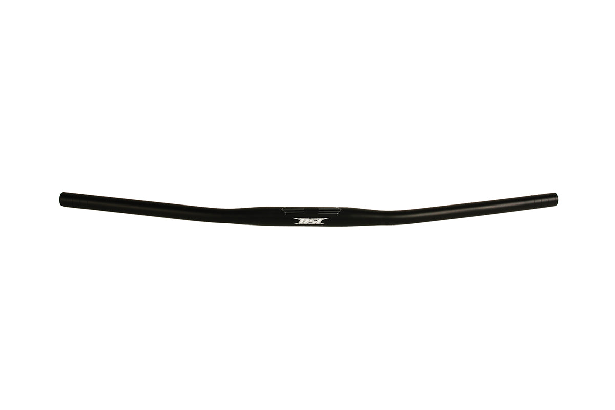 TAPERED 1-1/8" CLAMP AREA -7/8" HANDLEBAR - 13 DEGREE SWEEP- 0 RISE - 31.5" WIDE - BLACK ANODIZED