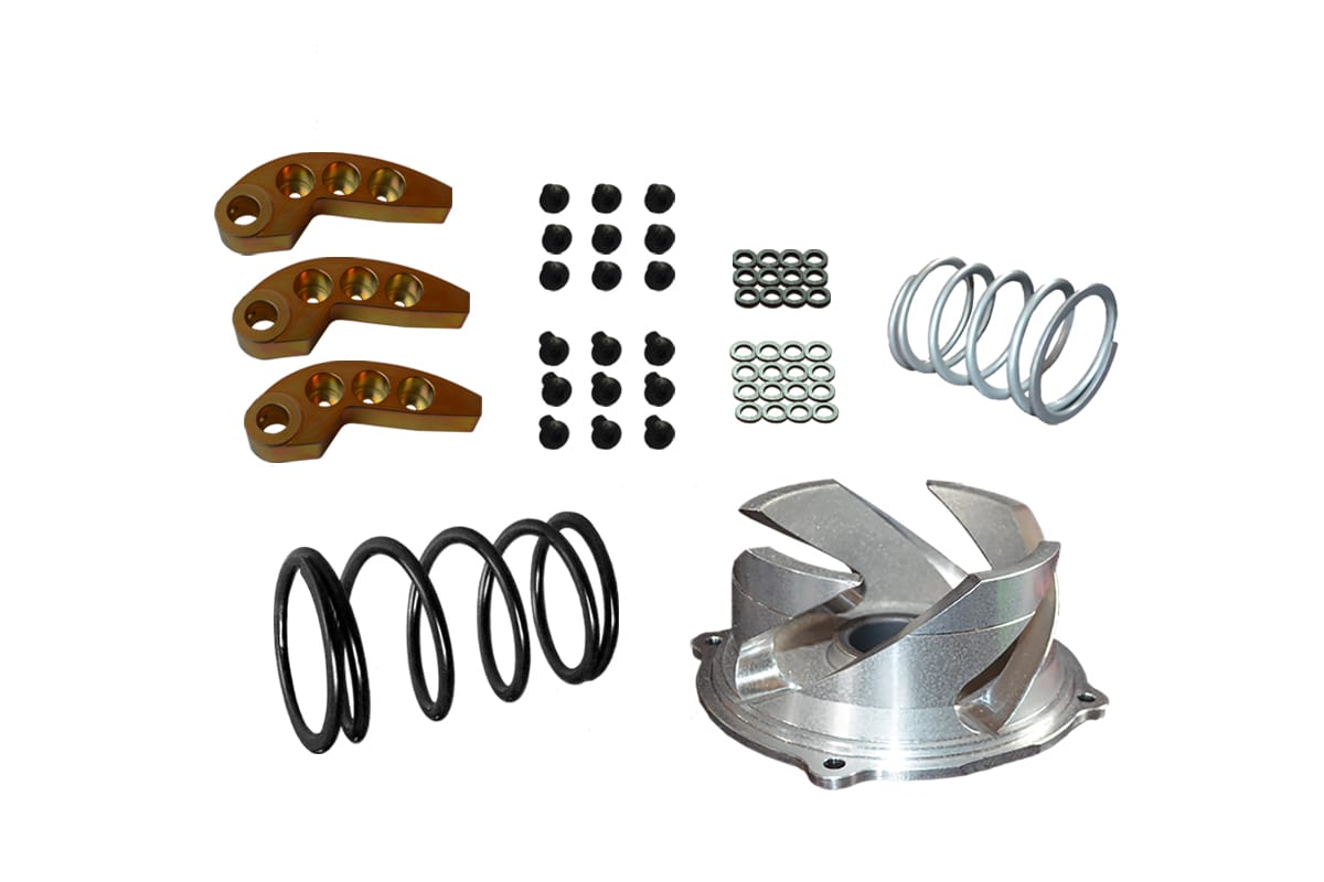 Polaris RMK/SKS/Assault 850 Boondocking Clutch kit with adjustable weights 0-3000ft  with Stock Single Pipe