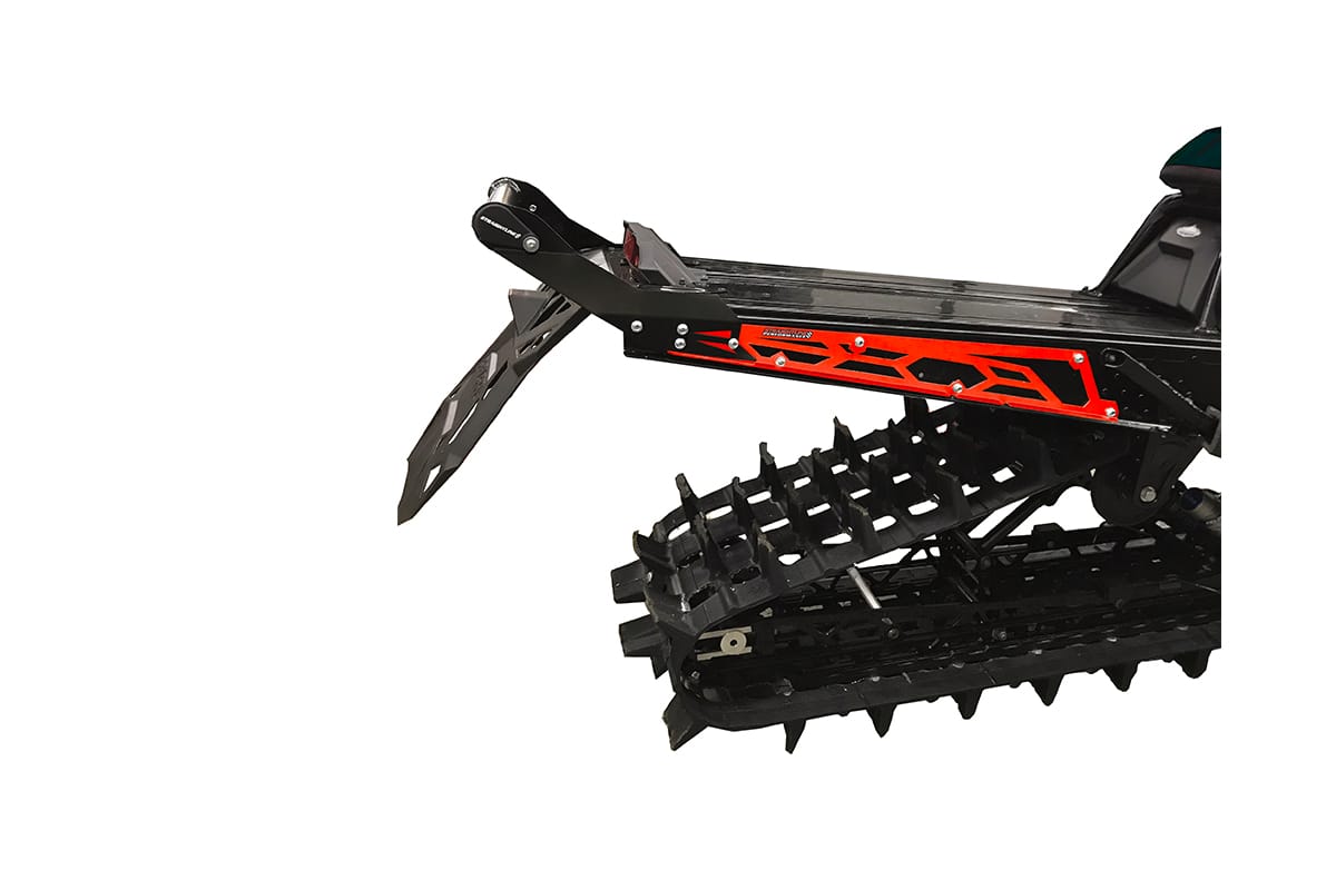 Polaris AXYS Hide 'N' Go (HNG) Rear Bumper 163" Track - (BLACK REAR BUMPER) - Red