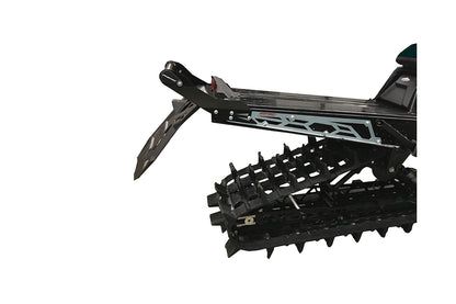 Polaris AXYS Hide 'N' Go (HNG) Rear Bumper 163" Track - (WHITE REAR BUMPER) - Silver