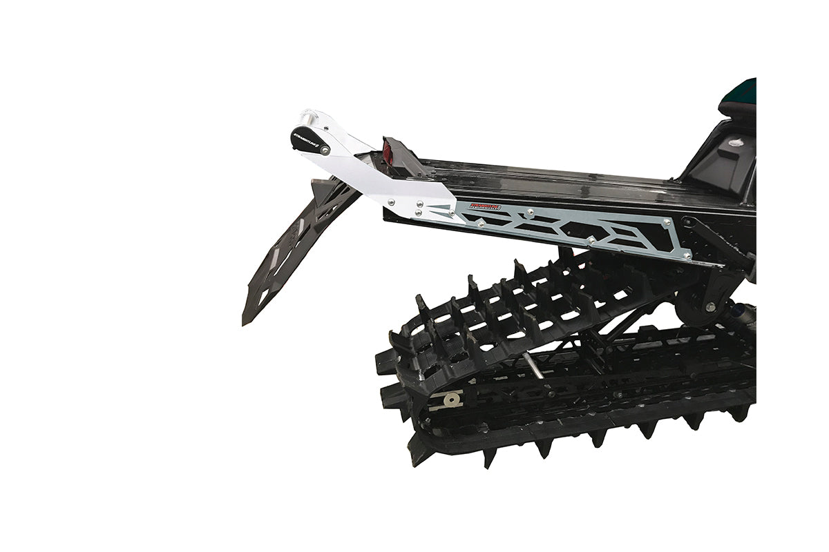 Polaris AXYS Hide 'N' Go (HNG) Rear Bumper 155" Track - (WHITE REAR BUMPER) - Silver