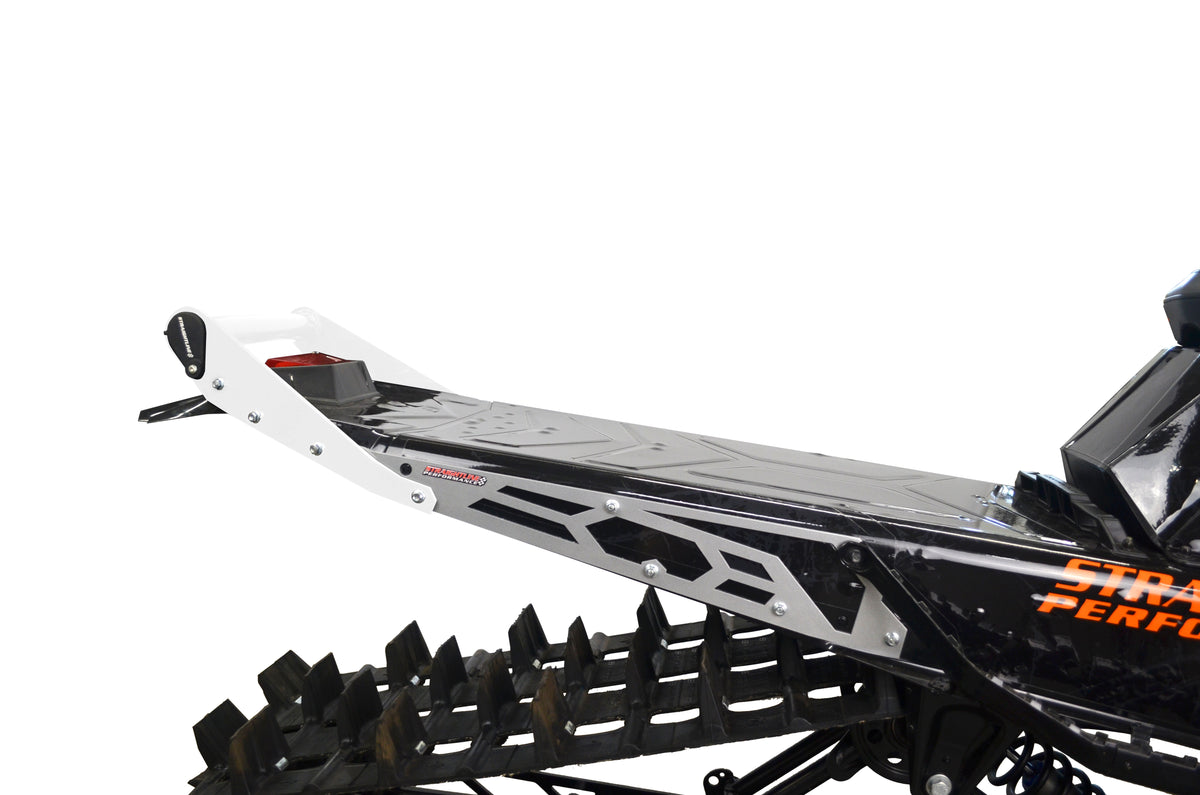 Polaris Matryx HNG Rear Bumper 146" SLASH Tunnel - White Handle - Silver