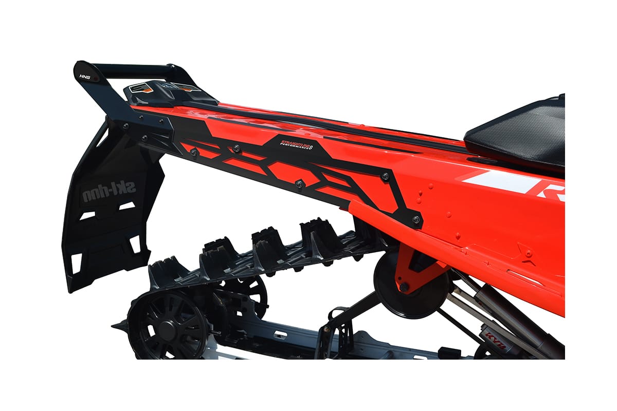 Ski-Doo Rev Gen 4 & 5 Hide 'N' Go (HNG) Rear Bumper 146" Tunnel / 154" Expert (Black Rear Handle) - Black