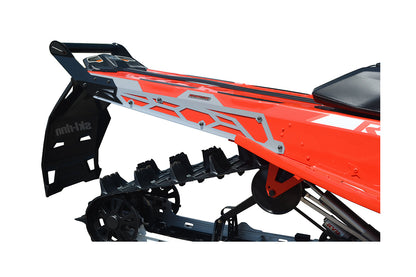 Ski-Doo Rev Gen 4 & 5 Hide 'N' Go (HNG) Rear Bumper 146" Tunnel / 154" Expert (Black Rear Handle) - Silver
