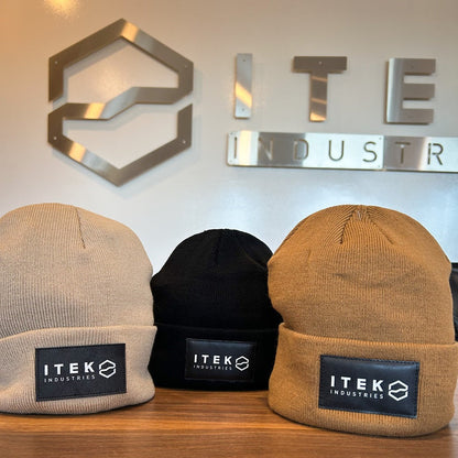 Fleece-Lined Toque with Leather Badge
