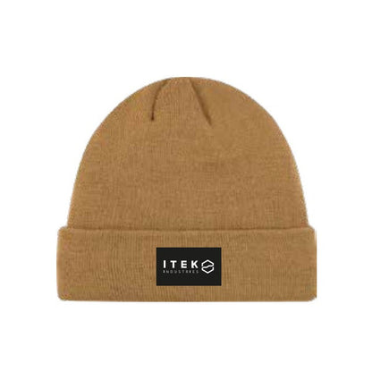 Fleece-Lined Toque with Leather Badge