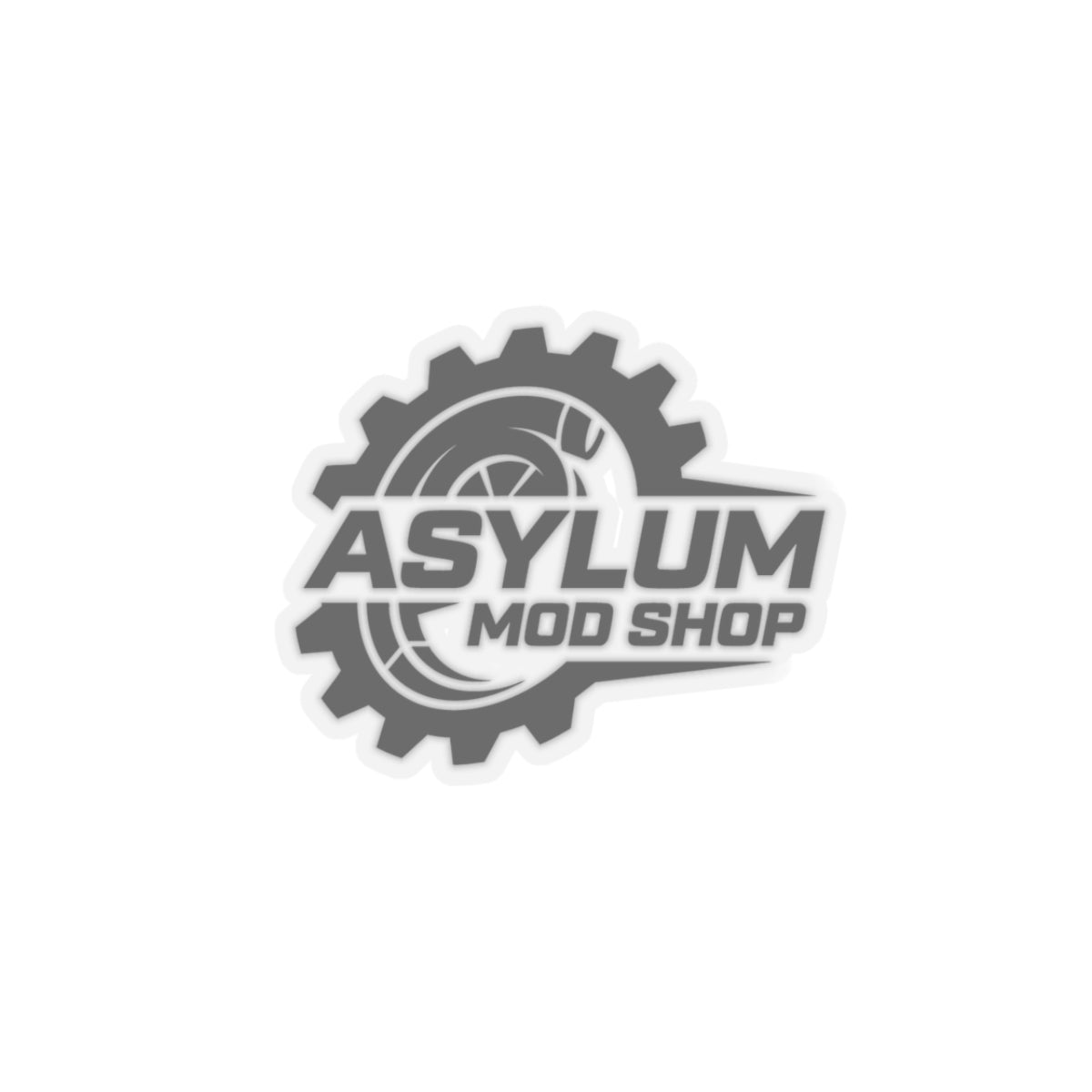 Asylum Mod Shop Gear Sticker