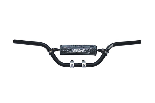 ALUMINUM 10 DEGREE BEND HANDLEBAR 5" RISE BLACK ANODIZED