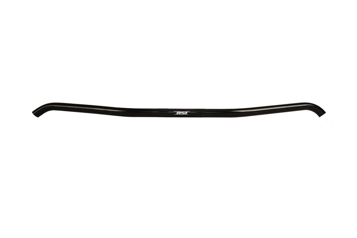 CHROMOLY 7/8" CLAMP AREA - HOOKED HANDLEBAR - 17 DEGREE SWEEP - 0 RISE- 29" WIDE - BLACK