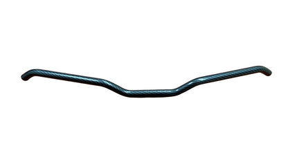 HUSTLER ALUMINUM 7/8" CLAMP AREA - 7/8" HOOKED HANDLEBAR - 13 DEGREE SWEEP - 1" RISE - 30" WIDE - 1" RISE - HYDRO DIPPED CARBON FIBER