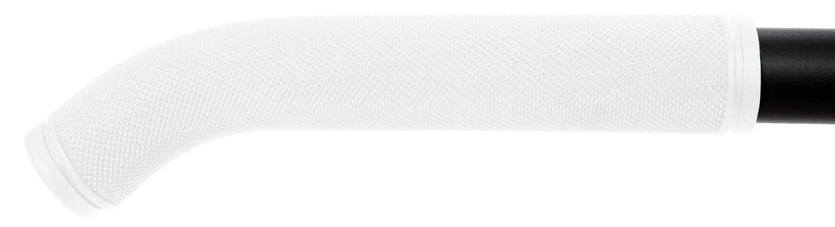 7" RUBBER GRIP - BLACK / PR - White