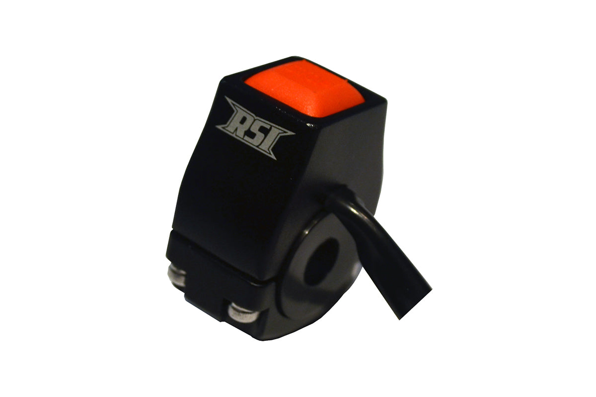2019 - 2027 POLARIS RMK 600/650/850/9R/BOOST - 2013-17' PRO RIDE -2015- CURRENT AXYS - BILLET ALUMINUM ENGINE MOMENTARY KILL SWITCH BLACK ANODIZED  W / OEM CONNECTOR