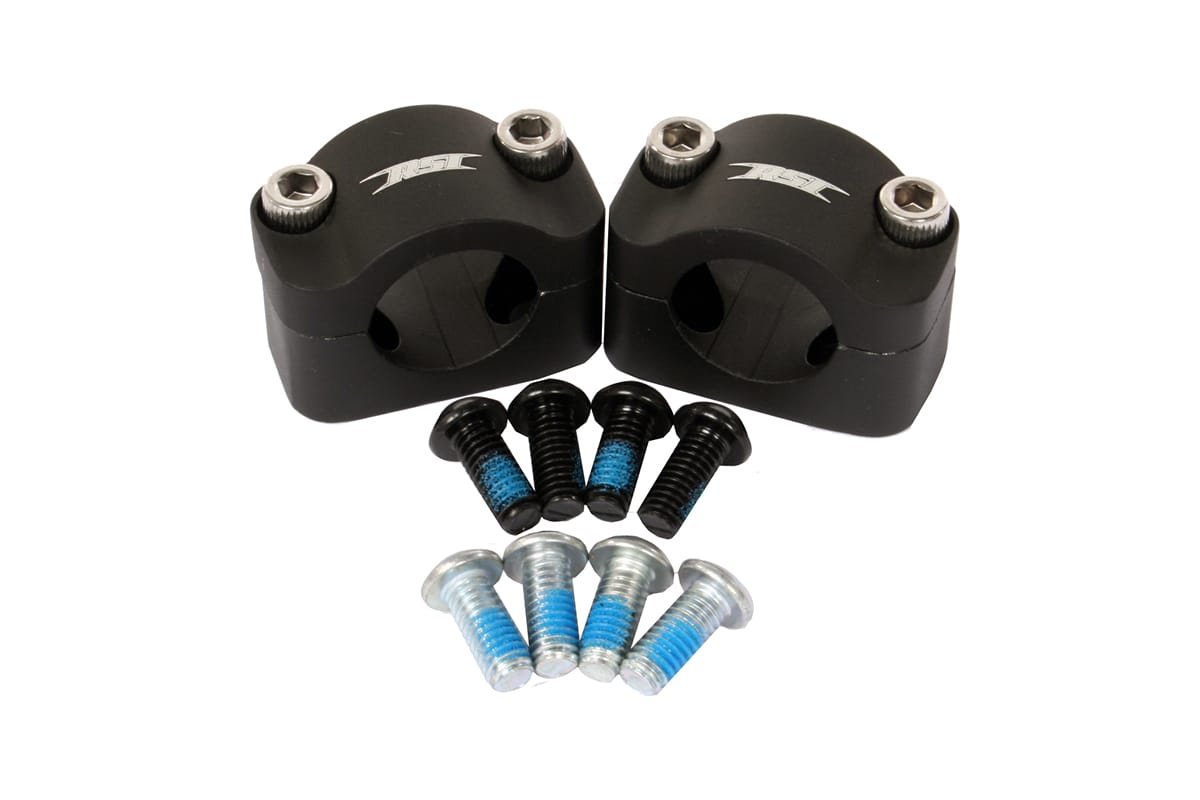 1 1/8" OVERSIZED HANDLEBAR CLAMP KIT BLACK ANODIZED