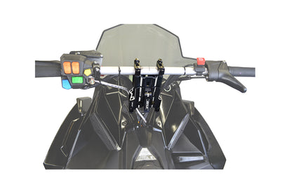 FLEX AJUSTABLE PIVOTING RISER - ADJUSTS FROM 4-6' BLACK W/ MACHINED & LASERED ACCENTS BLACK ANODIZED