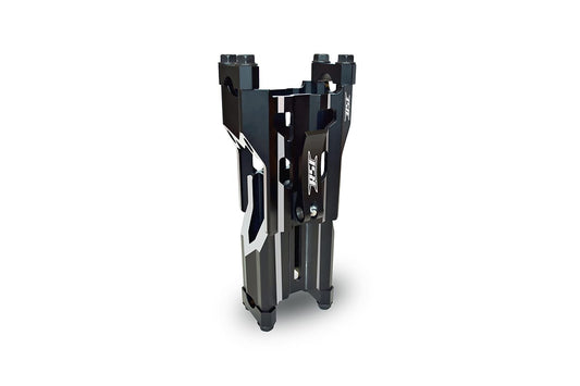FLEX AJUSTABLE PIVOTING RISER - ADJUSTS FROM 4-6' BLACK W/ MACHINED & LASERED ACCENTS BLACK ANODIZED
