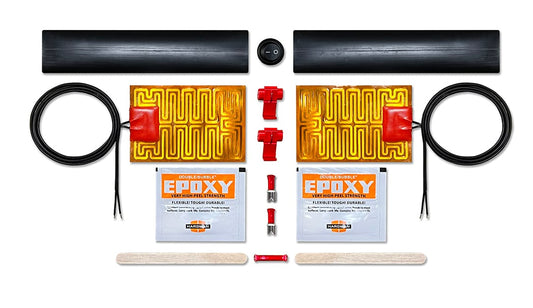 SKIDOO GEN 4 AND 5 / LYNX RADIEN PLUG AND PLAY HEATER KIT FOR KIDS HANDLEBAR - INCLUDES GRIP HEATERS, GRIP GLUE, AND INSULATORS