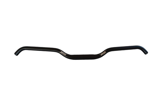 BOONDOGGLER TAPERED 1-1/8" CLAMP AREA - 7/8'' HOOKED HANDLEBAR - 13 DEGREE SWEEP - 2" RISE - 30.5" WIDE - BLACK ANODIZED