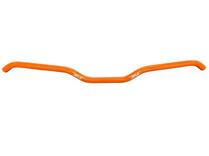 HUSTLER ALUMINUM 7/8" CLAMP AREA - 7/8" HOOKED HANDLEBAR - 13 DEGREE SWEEP - 1" RISE - 30" WIDE - 1" RISE - ORANGE POWDERCOATED BAR