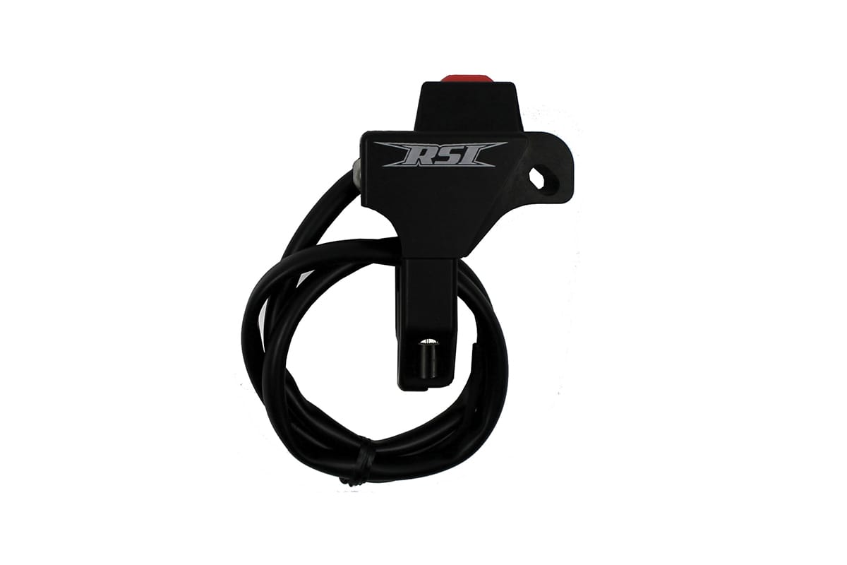 POLARIS BILLET PUSH BUTTON KILL SWITCH , W / MOMENTARY  NO TERMINALS BLACK ANODIZED