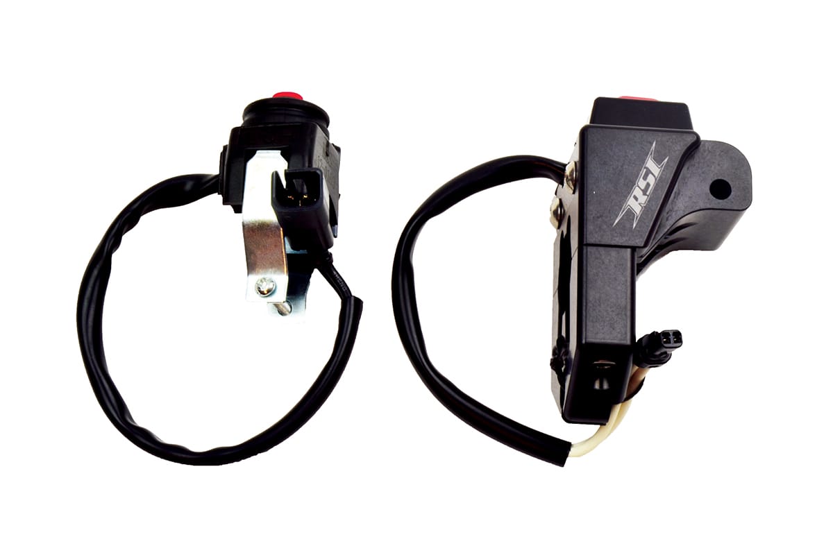 ARCTIC CAT M-CHASSIS, PRO CLIMB, PRO CROSS, 2-STROKE ENGINES WITH MOMENTARY WATERPROOF PUSH BUTTON KILL SWITCH AND OEM CONNECTORS