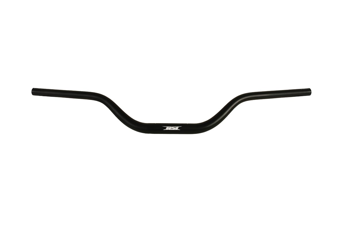 BACKCOUNTRY -TAPERED 1-1/8" CLAMP AREA -7/8" HANDLEBAR - 14 DEGREE SWEEP - 29" WIDE - BLACK ANODIZED