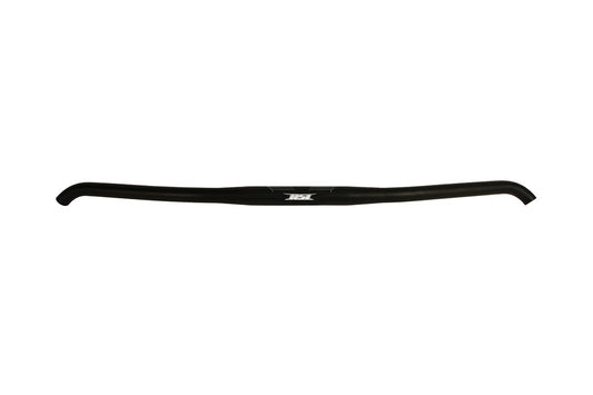 TAPERED 1-1/8" CLAMP AREA -7/8" HANDLEBAR - 16 DEGREE SWEEP-0 RISE - 25.5" WIDE -NO HOOKS- BLACK ANODIZED