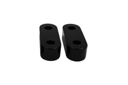 1/2" POLARIS RISER BLOCKS, BLACK / PR (FOR FLAT PLATE STEERING POSTS)