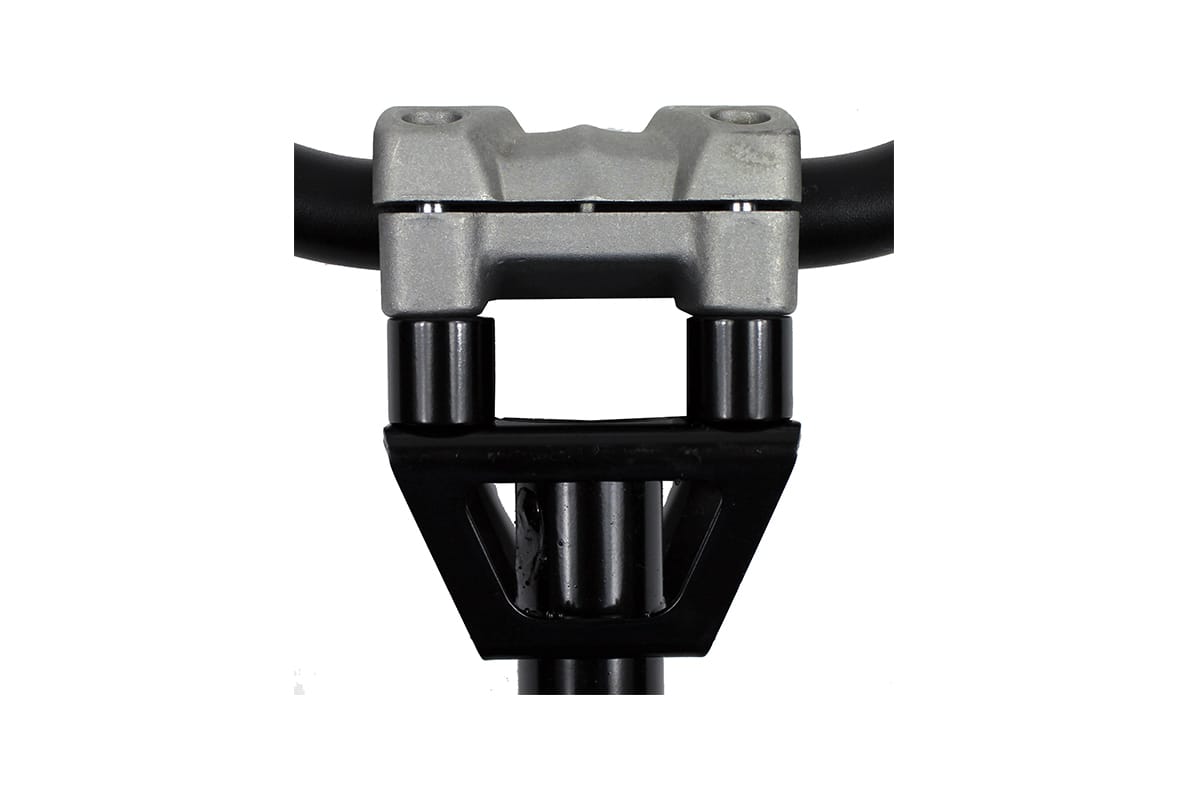 1/2" POLARIS RISER BLOCKS, BLACK / PR (FOR FLAT PLATE STEERING POSTS)