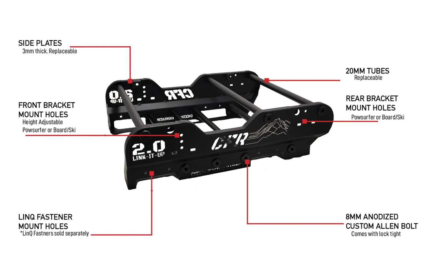Link-it-Up 2.0 Snowmobile Rack